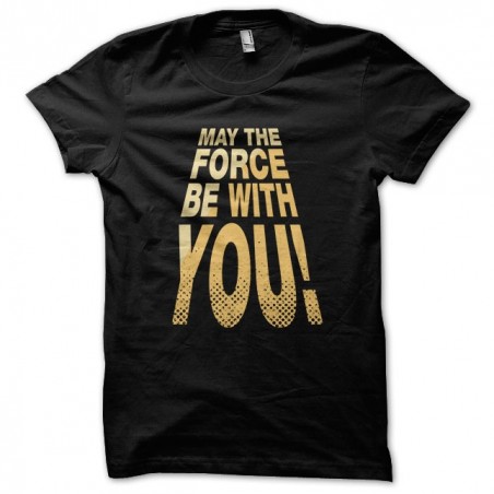 Tee Shirt SW May the force be with you BLACK sublimation
