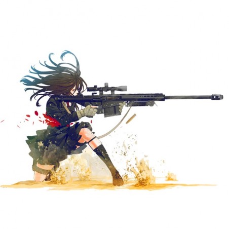 Tee shirt sniper girl  sublimation