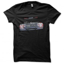 Hill Street Blues Captain Furillo black sublimation t-shirt