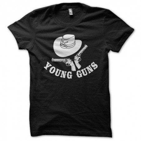 tee shirt young guns black sublimation