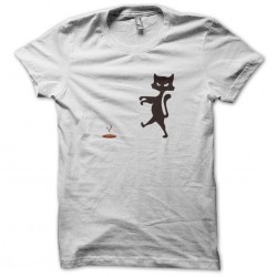 shirt black cat white sublimation