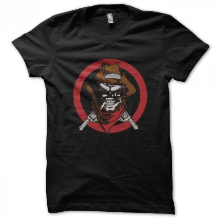 tee shirt skull cowboy  sublimation