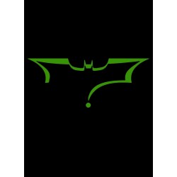 batman logo t-shirt mix riddler black sublimation