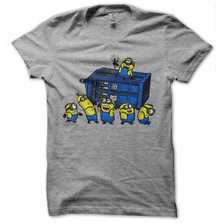 minions doctor who gray sublimation tee shirt