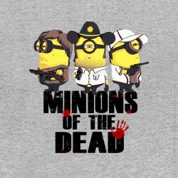 minions of the dead t-shirt parody the walking dead gray sublimation