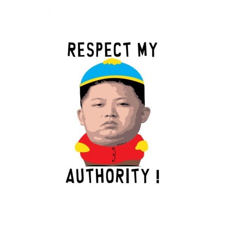 Tee shirt Kim Jong Un Respect My Authority parodie Southpark  sublimation