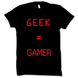 Geek tshirt and Gamer black sublimation