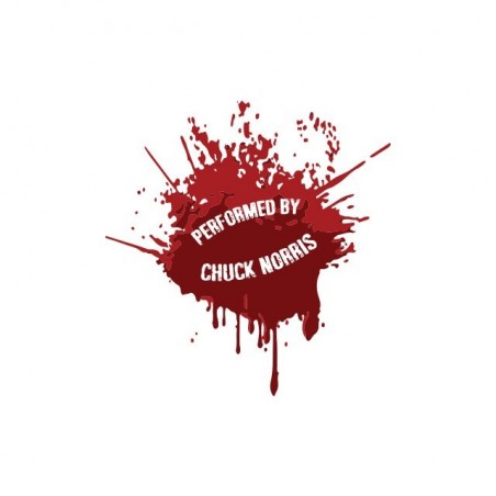 Chuck Norriseclats white blood sublimation t-shirt