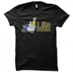 tee shirt i like beer façon facebook  sublimation