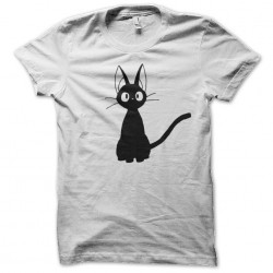 innocent white black cat t-shirt sublimation