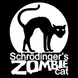 t-shirt schrodinger zombie cat black sublimation