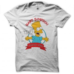 t-shirt Bart simpson expression white sublimation