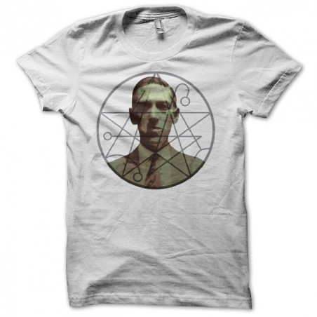 HP Lovecraft necronomicon symbol white sublimation t-shirt