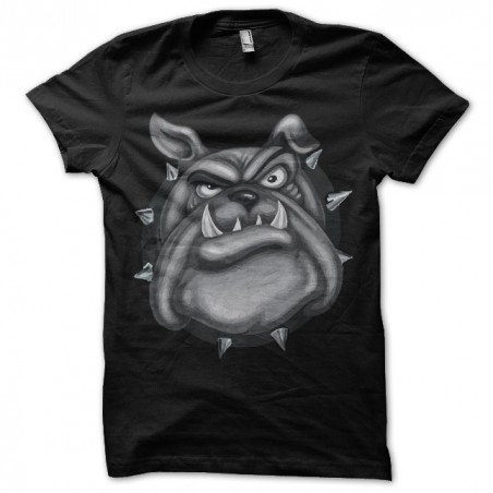 t-shirt bulldog black sublimation