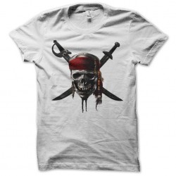 pirates of the caribbean t-shirt white sublimation