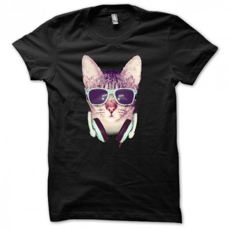 Dj fashion black dye sublimation t-shirt