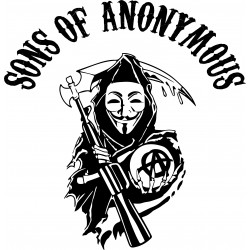 t-shirt sounds of anonymous parody SOA white sublimation