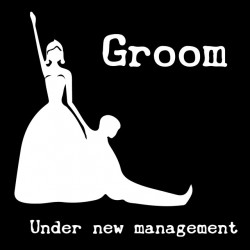 tee shirt Groom under new management black sublimation