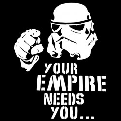 shirt your empire needs you black sublimation