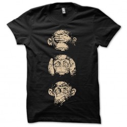 Monkey attitudes black sublimation t-shirt