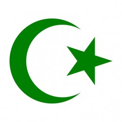 Islam symbol white sublimation t-shirt