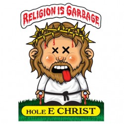 tee shirt religion is garbage  sublimation