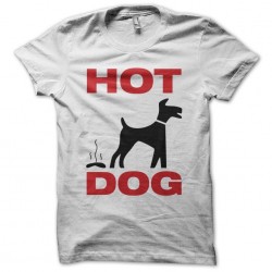 Dog t-shirt Hot Dog white sublimation