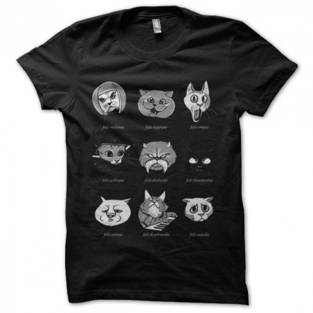 t-shirt cats black sublimation
