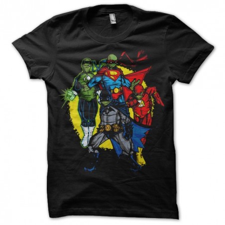 tee shirt Super Hero Turtles black sublimation