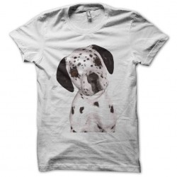 Dog portrait dalmatian white sublimation t-shirt