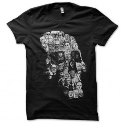 shirt horror skull shirt black sublimation