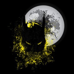 t-shirt design batman art black sublimation