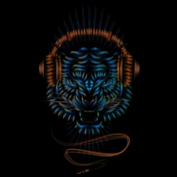 tee shirt design lion music  sublimation