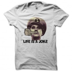 Tee shirt Life is a joke parodie Chaplin  sublimation