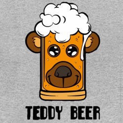tee shirt teddy beer gray...