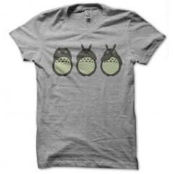 tee shirt totoro design funny gris sublimation