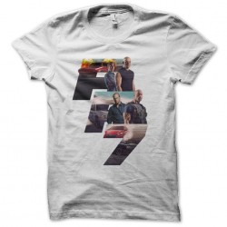 shirt fast and furious 7 white sublimation