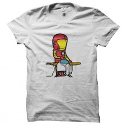 t-shirt job special iron man white sublimation