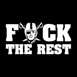 tee shirt raiders oakland fuck the rest  sublimation