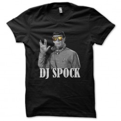 tee shirt dj spock black...