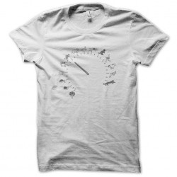 tee shirt Odometer design funny white sublimation