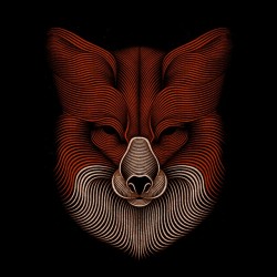 tee shirt fox design art  sublimation