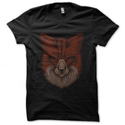 tee shirt fox design art  sublimation