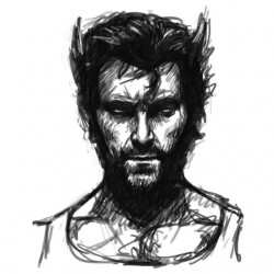 tee shirt Wolverine sketch...