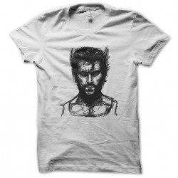 tee shirt Wolverine sketch white sublimation