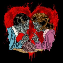 tee shirt love zombie  sublimation