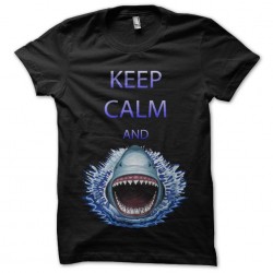 tee shirt keep calm and sharks  sublimation