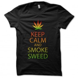 tee shirt keep calm and smoke sweed  sublimation