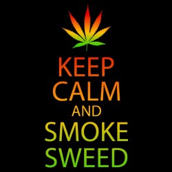 keep calm and smoke t-shirt black sublimation
