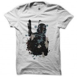 tee shirt design art Boba Fett white sublimation